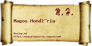 Magos Honória névjegykártya